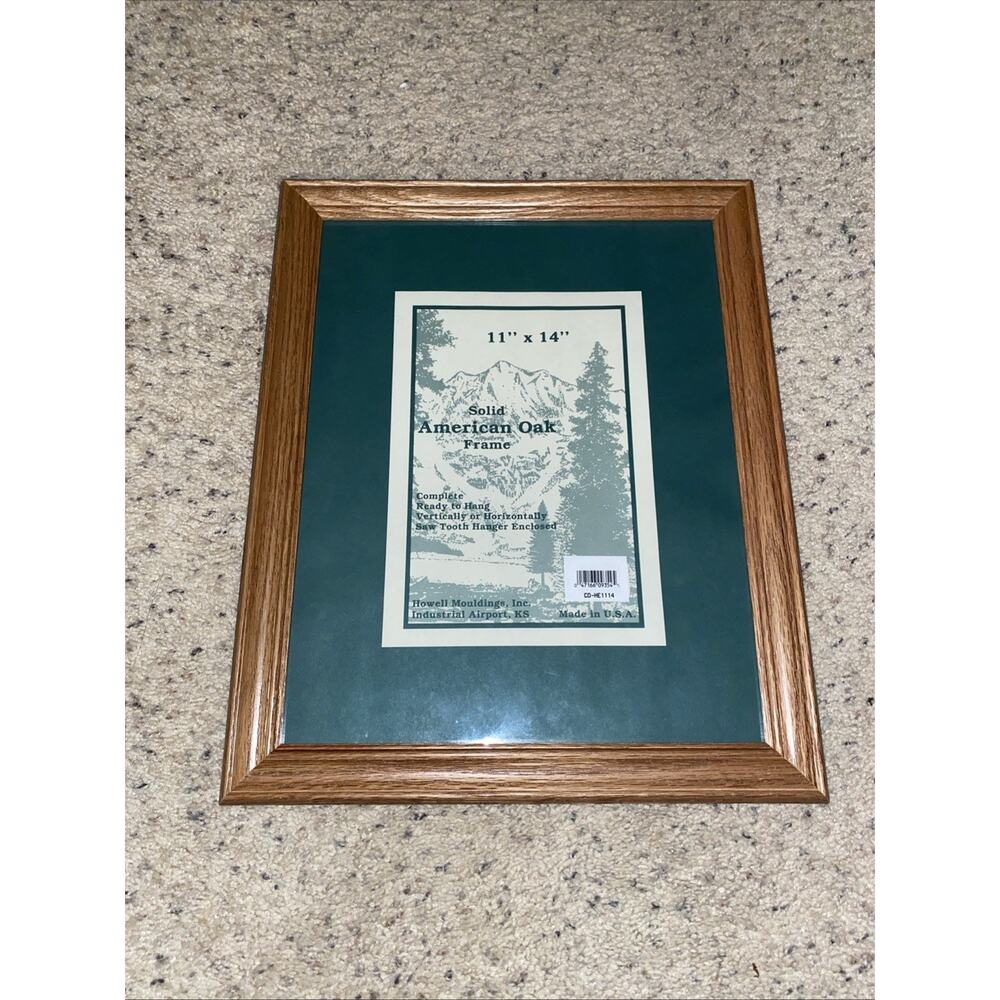 Howell Mouldings 11" X 14" Solid American Oak Frame New